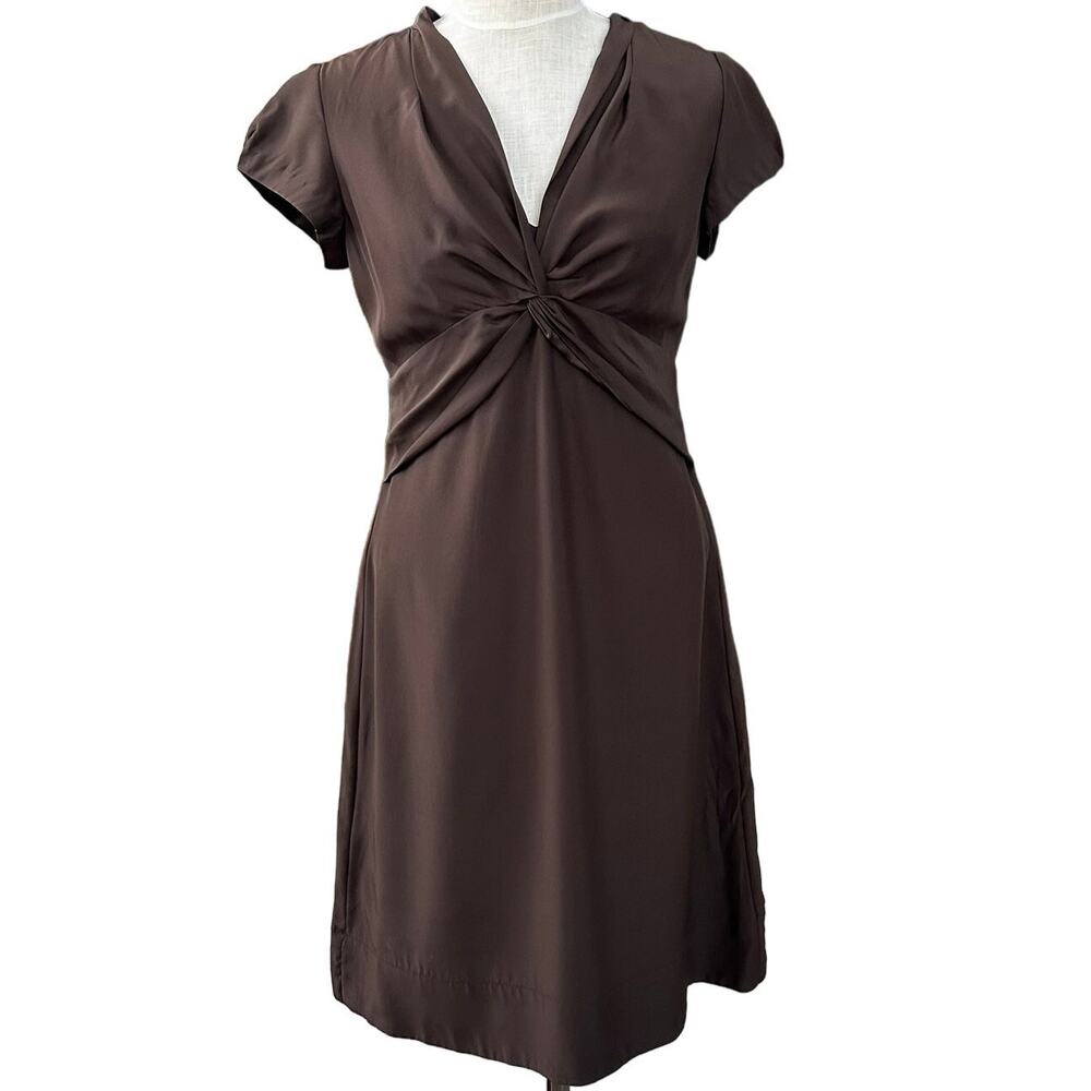 Banana Republic Silk Brown Dress